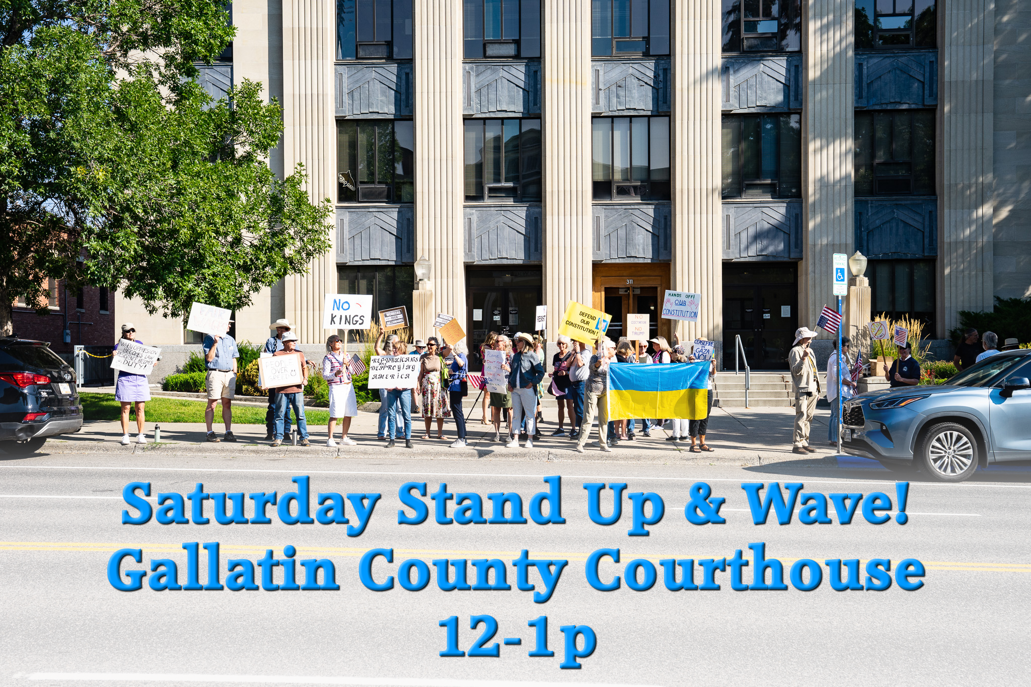 Saturday Stand Up & Wave Protest