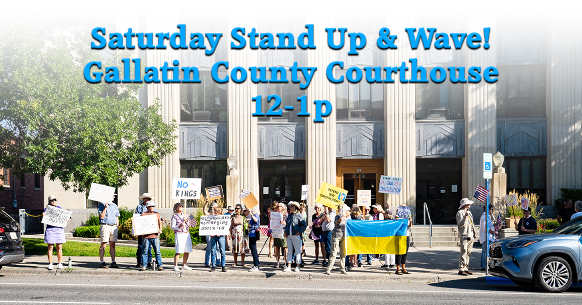 Saturday Stand Up & Wave Protest