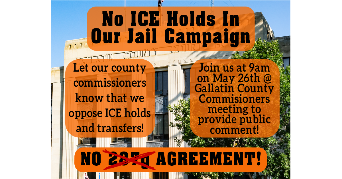 No ICE Holds In Our Jail
