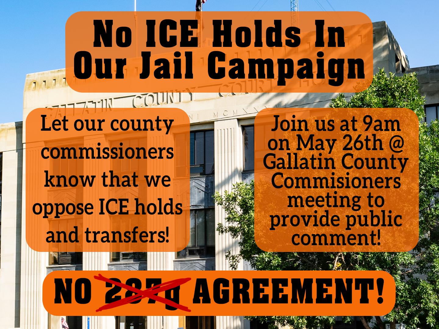 No ICE Holds In Our Jail