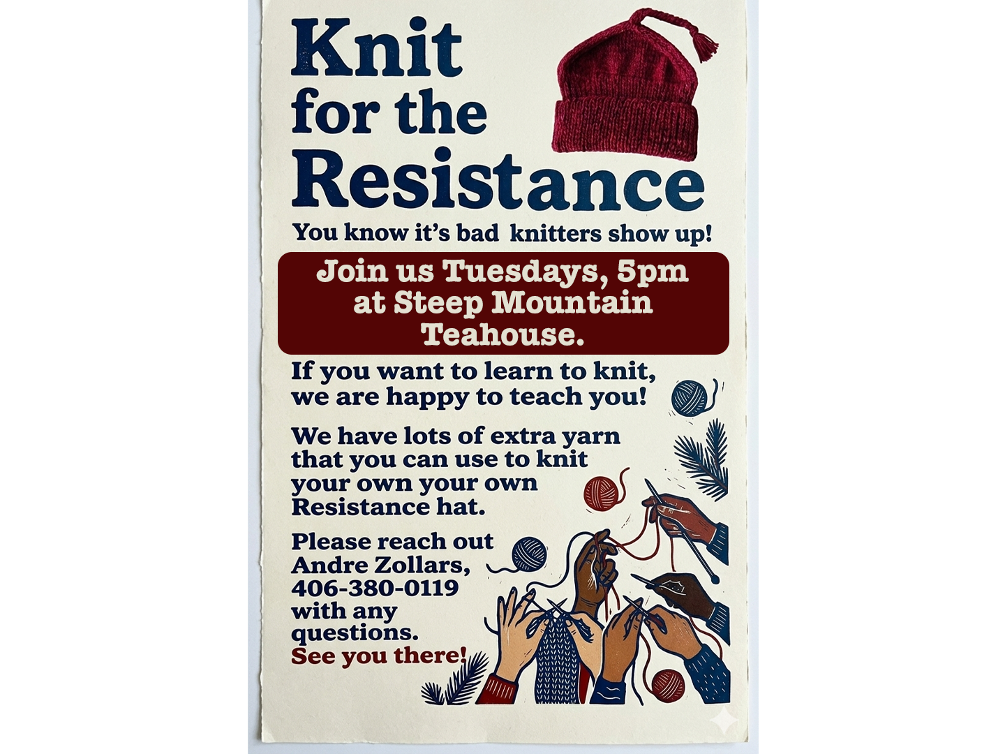 Knitters Resistance - Every Tuesday 5pm