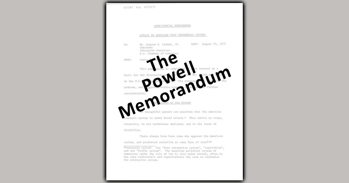 The Powell Memorandum