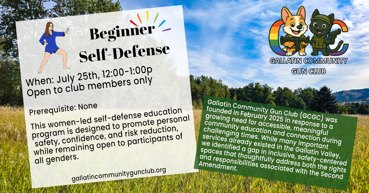 Gallatin Community Gun Club - Beginner Self-Defense