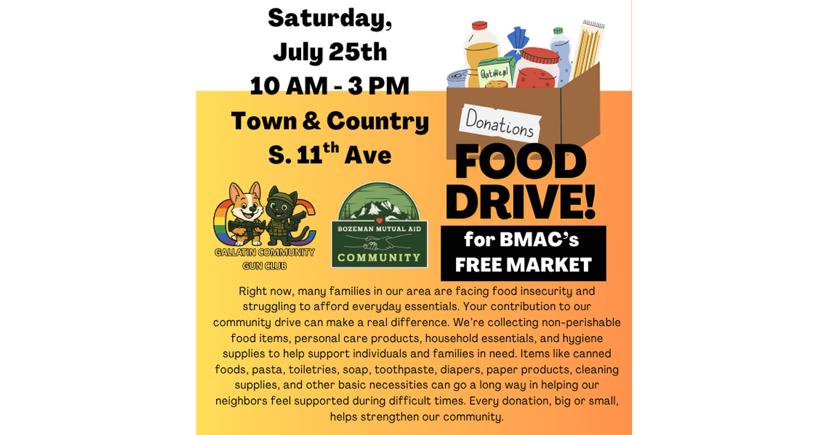 Gallatin Community Gun Club Food Drive