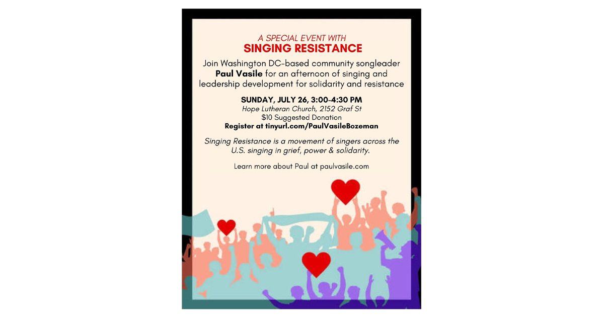 Singing Resistance Special Event