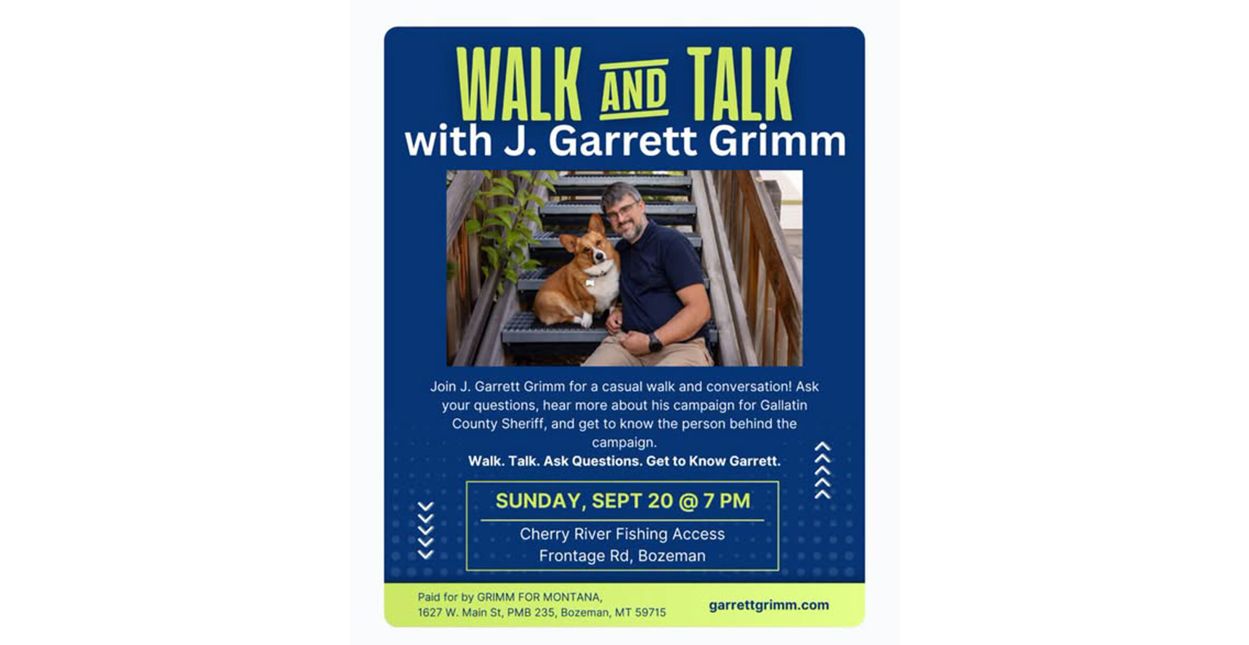 Garrett Grimm for Sheriff - Walk & Talk