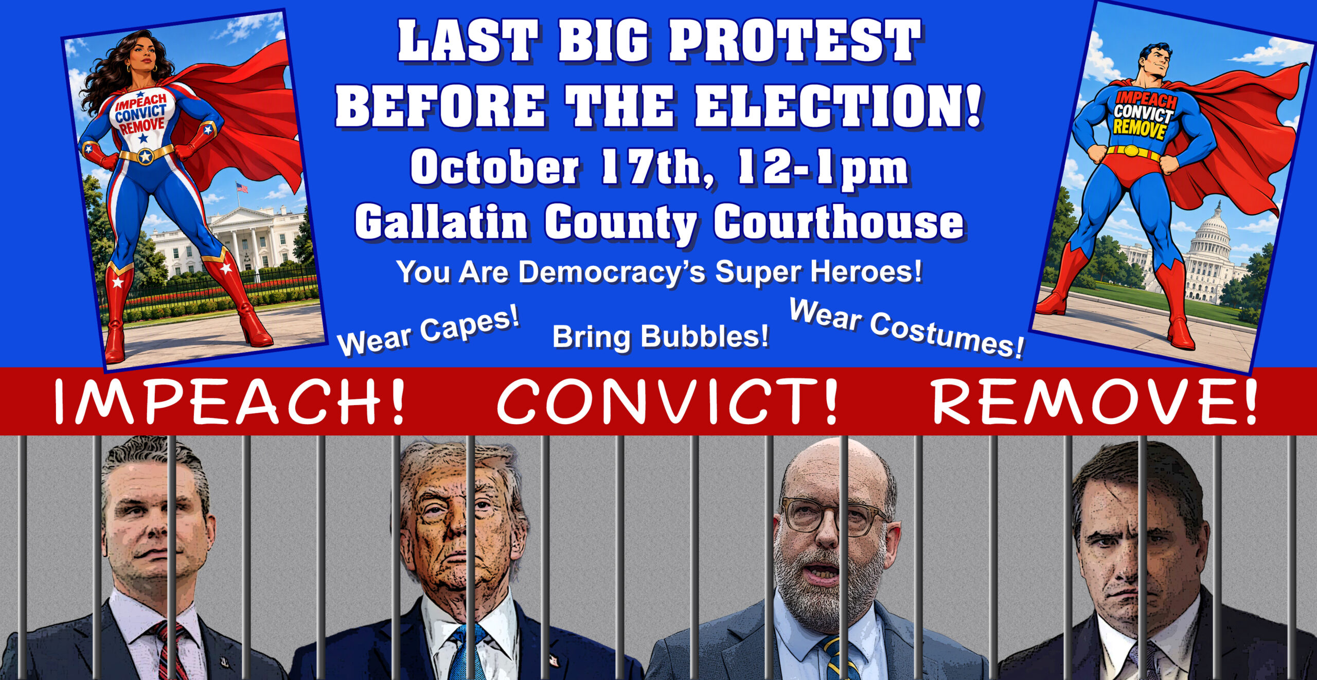 IMPEACH! CONVICT! REMOVE! Protest October 17th