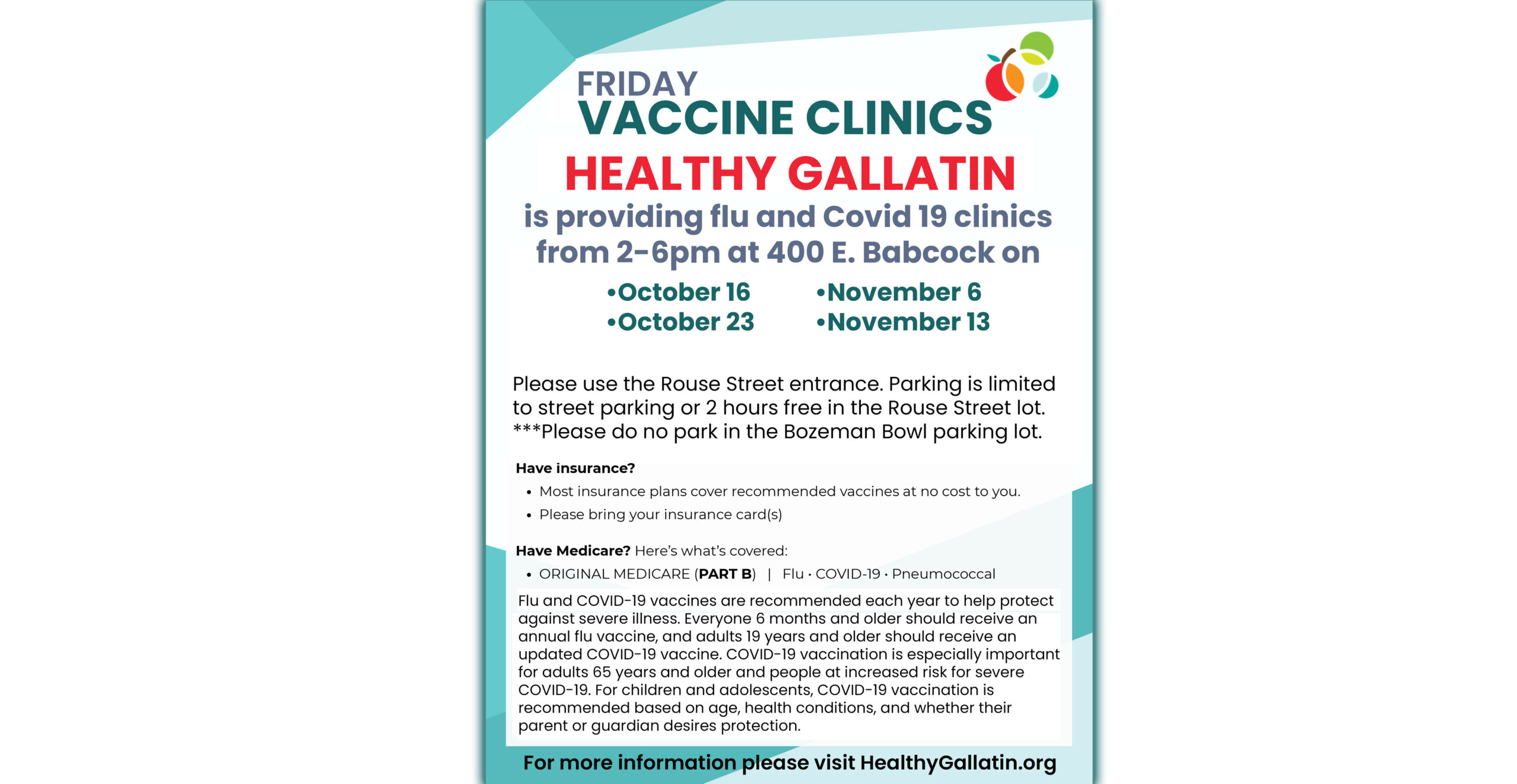 Healthy Gallatin - Weekly Clinic